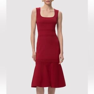 Herve Leger The Camille Flute Hem Dress